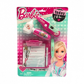 Игровой набор юного доктора с планшетом из серии Barbie, на блистере (Corpa, D121B)